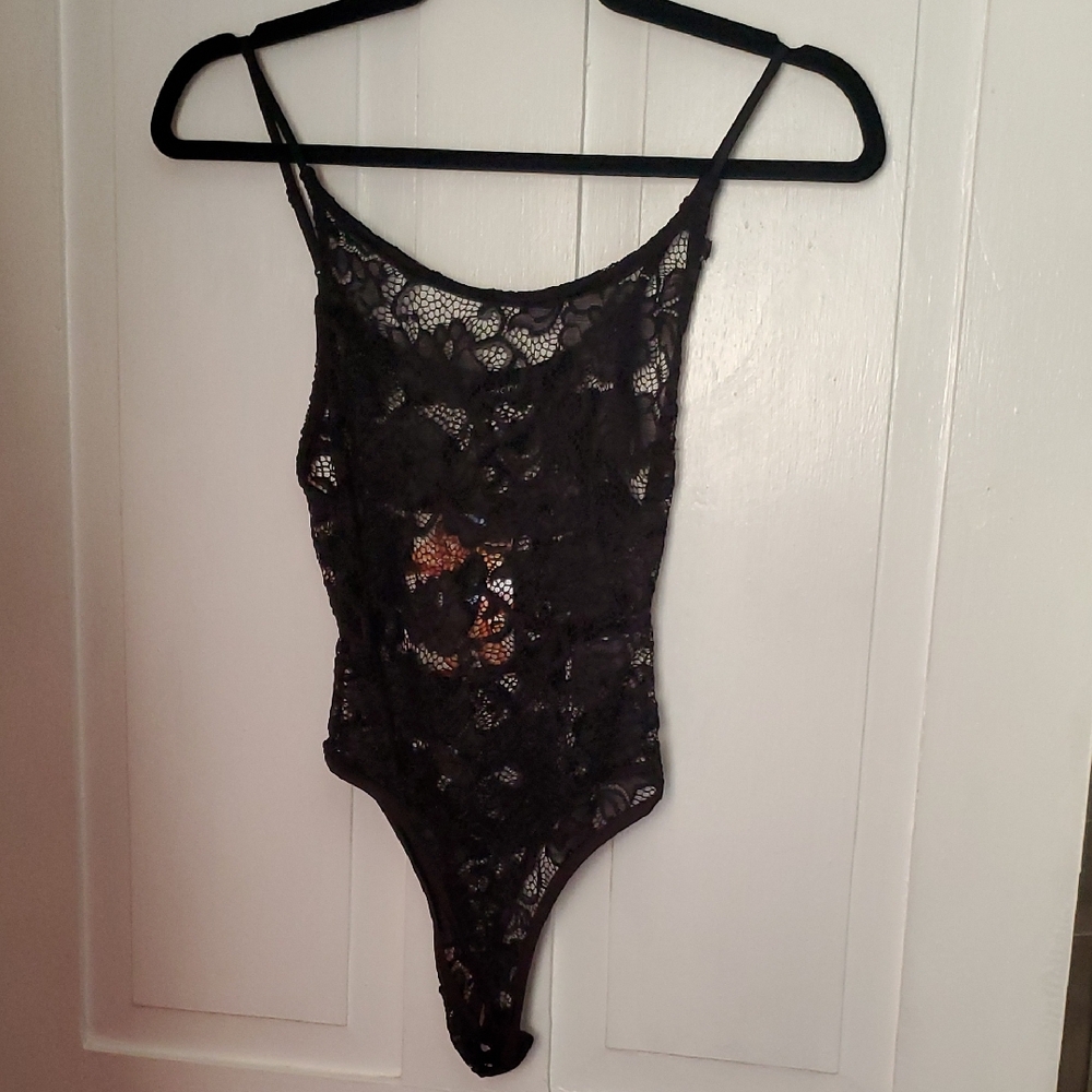Naked Wardrobe Laced To Floral Bodysuit